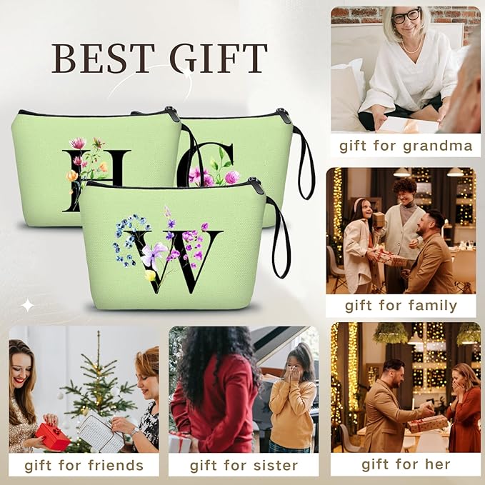 SEAMOON Birthday Inspirational Bridesmaid Proposal Team Small Gifts for Women Mom Aunt Teacher Sister Coworkers Makeup Cosmetic Bag Travel with Mirror Mothers Day Christmas Graduation W