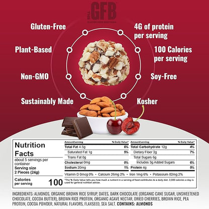 The Gluten Free Brothers Gluten Free Protein Bites Variety Pack – Non GMO, Soy Free, Vegan – Snack Size Plant Based Protein Energy Balls, 4 Oz (6 Count)