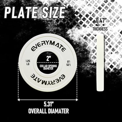 Change Weight Plates 1.25LB 2.5LB 5LB Set Fractional