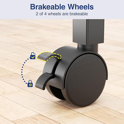 Sports Equipment Garage Organizer - Ball Storage Garage - Ball Storage Rack - Rolling Ball Cart with Wheels Basket and Hooks for Basketballs Footballs Volleyballs in Gym Playgroup and School.
