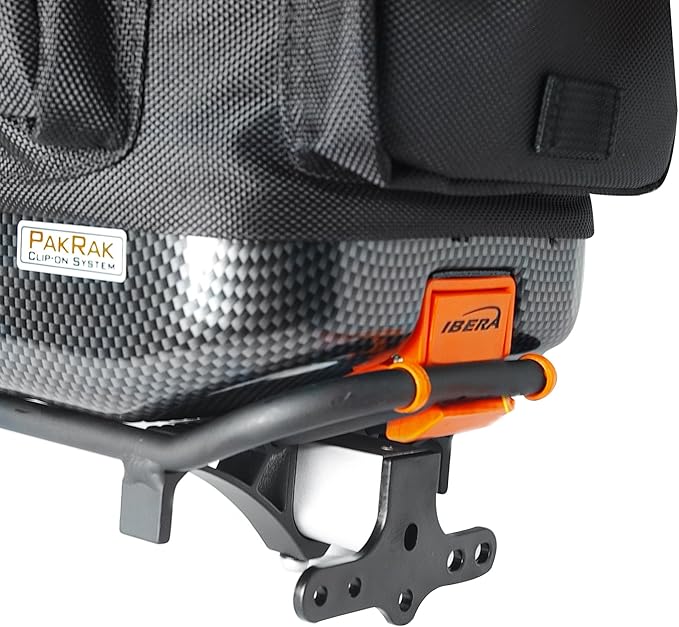 Ibera Parka IB-RA4 Touring Bicycle Carrier and Quick Release Bag (Splashguard Rack+Bag)