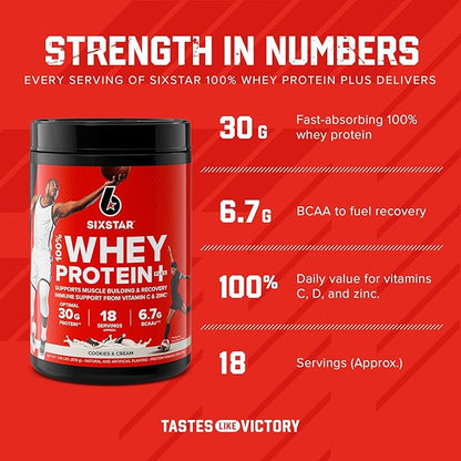 Six Star Elite Series 100% Whey Protein Plus Cookies and Cream 1.8lbs US