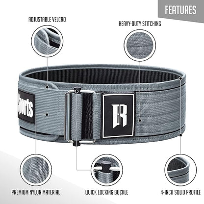 RIMSports Quick Locking Weight Lifting Belt Premium Lifting