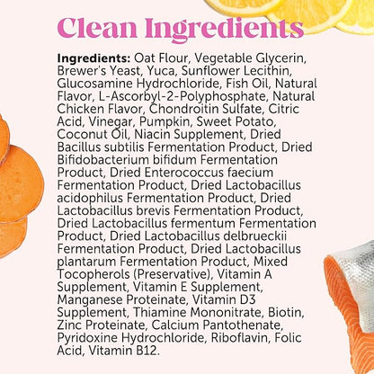 Pet Honesty Multivitamin Dog Supplement, Glucosamine Chondroitin for Dogs, Probiotics, Omega Fish Oil, Dog Supplements & Vitamins, Dog Vitamins for Skin and Coat Allergies, (Chicken 90 ct)