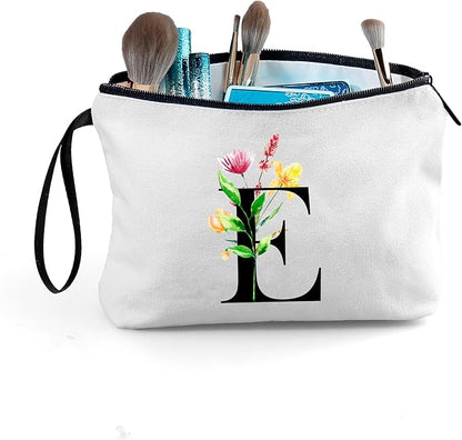 SEAMOON Bridesmaid Proposal Bridal Birthday Unique Gifts for Women Bride Friend Bestie Personalized Travel Make up Cosmetic Bag with Mirror Valentines Mothers Day Christmas Graduation E