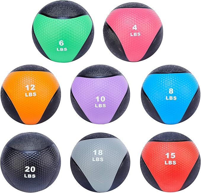 Signature Fitness Workout Exercise Fitness Weighted Medicine Ball