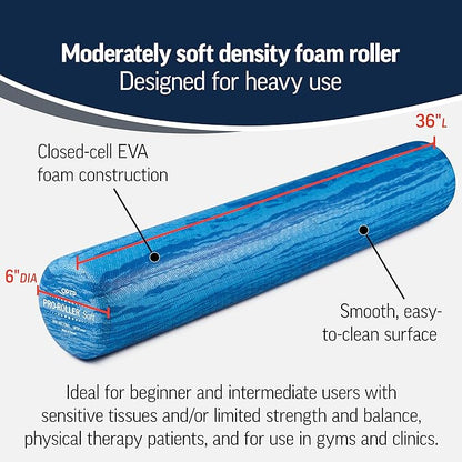 OPTP PRO-Roller Soft Density Foam Roller – Low 36" x 6"