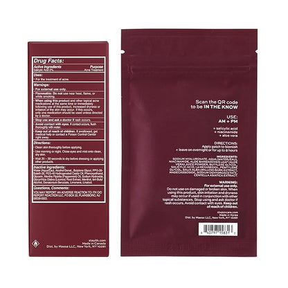 ITK Skincare Salicylic Acid Acne + Blemish Clarifying Duo - Blemish Face Mist with Peppermint Oil + Microneedle Pimple Patches with Aloe Vera, 6 Ct.