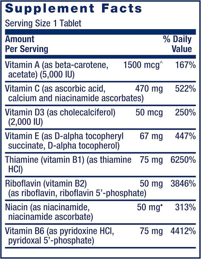 Life Extension One-Per-Day Multivitamin – Packed with Over 25 Vitamins, Minerals & Plant Extracts, Quercetin, 5-MTHF Folate & More – 1-Daily, Non-GMO, Gluten-Free – 60 Tablets