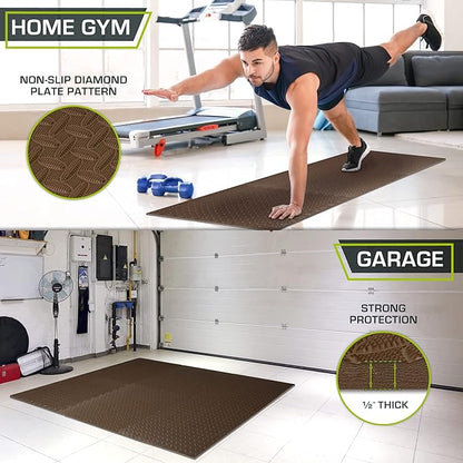 ProsourceFit Puzzle Exercise Mat Â½ in