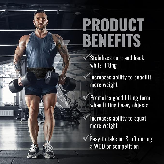 Weight Lifting Belt for Men and Women 6 Inch,