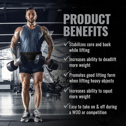 Weight Lifting Belt for Men and Women 6 Inch,