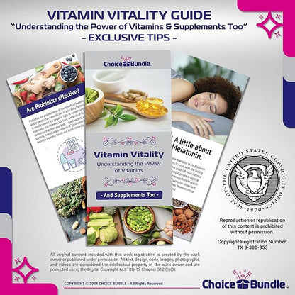 Spring Valley Prenatal Multivitamin Multimineral for Pregnant & Nursing Women Dietary Supplement Tablets 100 Ct 4 pk Choice Bundle (400 Total) + Vitamin Guide & Pill Container (6 Items)!