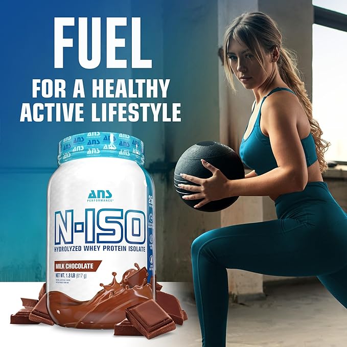 100% Pure Hydrolyzed Whey Isolate Protein + BCAAs - 25g of Protein - Peanut Free, Gluten Free, Zero Lactose (Milk Chocolate, 1.8 lb)