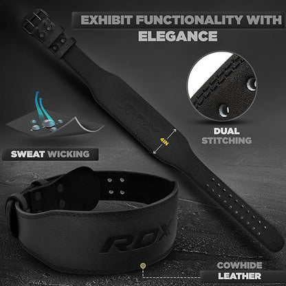 RDX Weight Lifting Belt Gym Fitness 4” 6” 6” Padded 10 Adjustable