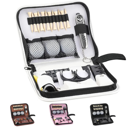 Golf Gifts for Men and Women,Golf Accessories Set with Hi-End Case,Golf Balls,Golf Tees,Golf Multifunctional Divot Tool,Rangefinder Golf Brush,Golf Scorer，Golf Ball Clamp