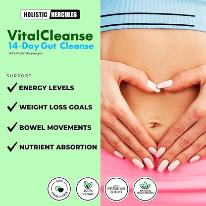 Vital Cleanse - Deeply Refreshing 14 -Day Revitalizing Cleanse: Gut & Colon Support