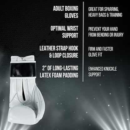 CLETO REYES Training Gloves with Leather Strap & Attached Thumb and Hook & Loop Closure
