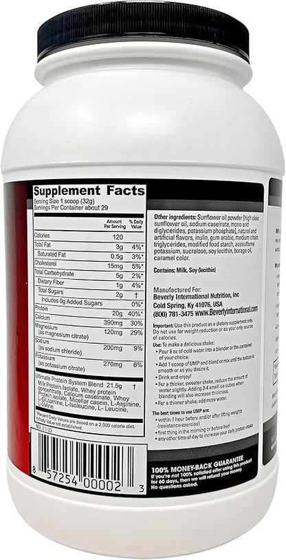 Beverly International UMP Protein Powder, Graham Cracker. Unique Whey-Casein Ratio Builds Lean Muscle Support. Easy to Digest. No Bloat. (32.8 oz) 2lb .8 oz