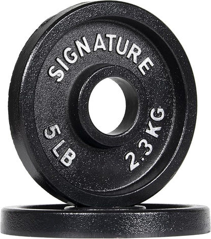 Signature Fitness Deep Dish 2-Inch Olympic Cast Iron