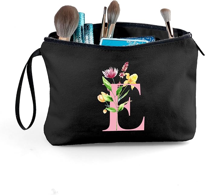 SEAMOON Bridesmaid Proposal Bridal Birthday Unique Gifts for Women Bride Friend Bestie Personalized Travel Make up Cosmetic Bag with Mirror Valentines Mothers Day Christmas Graduation E