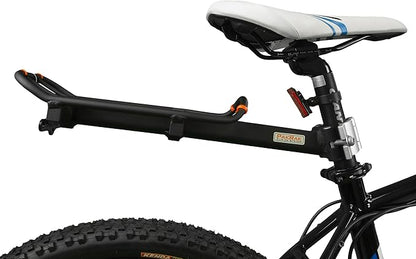 Ibera PakRak Quick-Release Mini Commuter Bike Trunk Bag and Seat-Post Bicycle Carrier Rack Combo