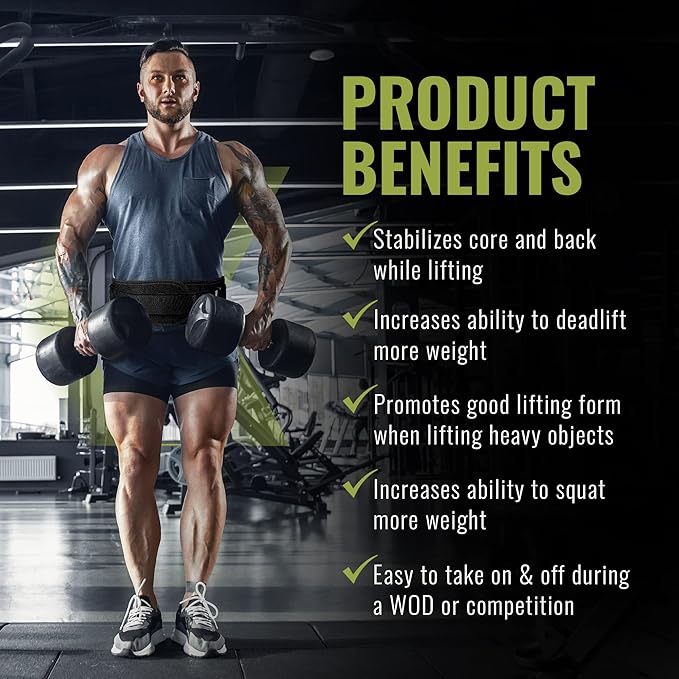 Weight Lifting Belt for Men and Women 6 Inch,