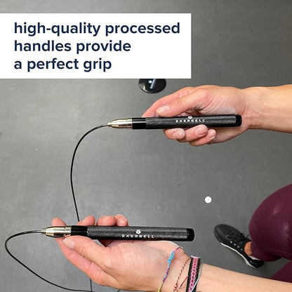 jump rope for cardio workout with ball bearings and adjustable length – fast speed rope for fitness excersize – skipping rope for cardio workouts – jump pack boxing jump rope skip ball