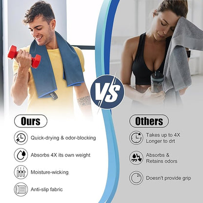 HiiPeak Quick Dry Towel - 2 Pack Microfiber 32 * 16" 2pcs) 2pcs)