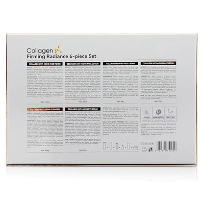 Collagen Skin Care Set, Anti Aging Skincare Gift Set for Wrinkles & Fine Lines, Shrink Pores, Hydrate & Firm Skin, 6 Pcs Skincare Kits for Women with Cleanser, Toner, Lotion, Serum, Cream, Eye Cream.