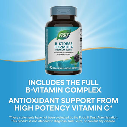 Nature's Way Premium Blend B-Stress Formula 100 vegan capsules