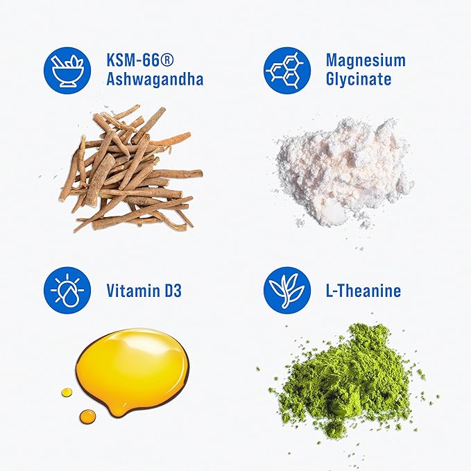 Supercalm Powdered Drink Mix, Tropical Tangerine, L Theanine, Ksm-66 Ashwagandha, Magnesium Glycinate, Vitamin D 3, Supplements for Relaxation & Focus, Natural, No Sugar, Non GMO, 30 Srvg