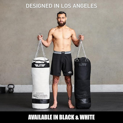 Canvas Punching Bags MMA Muay Thai Kickboxing Training Boxing Punching Bag with Chains - UNFILLED