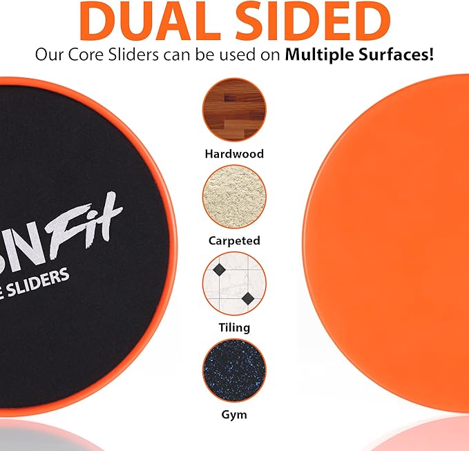 Gliding Discs Core Sliders - Dual Sided Exercise