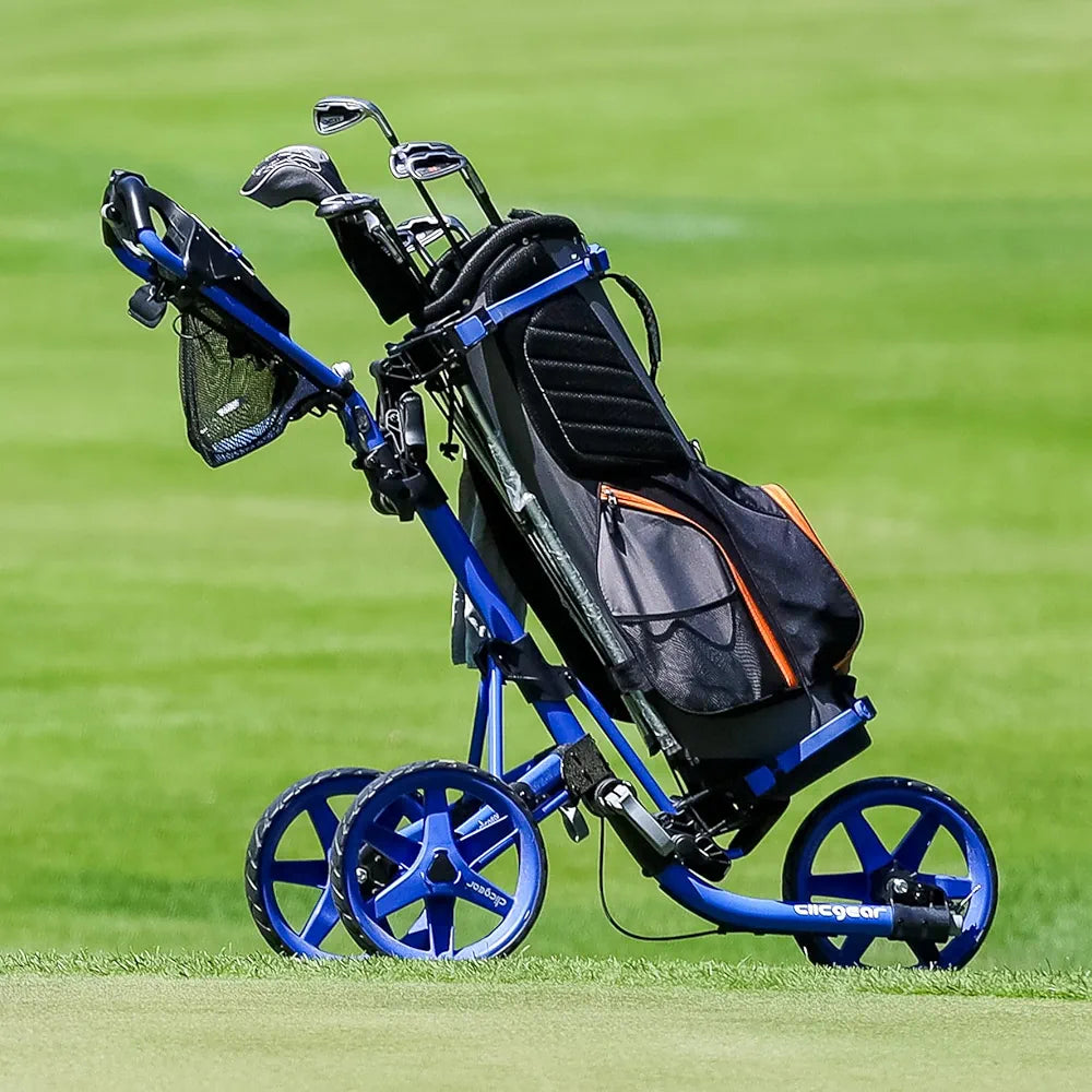 Clicgear Model 4.0 Golf Push Cart, 3-Wheel Foldable Walking Golf Cart