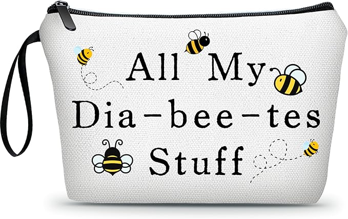 Diabetic Gifts,Medicine Pouch,Makeup Bag Cute,Pill Pouch Bags,Bag Full Of Drugs,Diabetic Bags,Travel Cosmetic Bag,Diabetes Accessories,Christmas Gifts for Women
