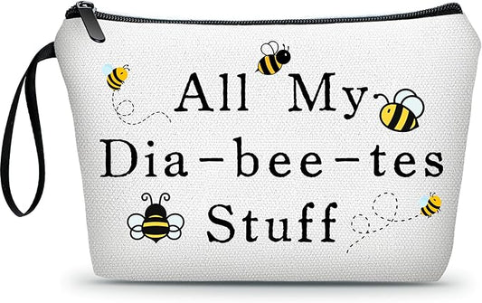 Diabetic Gifts,Medicine Pouch,Makeup Bag Cute,Pill Pouch Bags,Bag Full Of Drugs,Diabetic Bags,Travel Cosmetic Bag,Diabetes Accessories,Christmas Gifts for Women