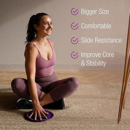 Gliding Discs for Working Out - Exercise Sliders 1 Pair, 4 Streaming
