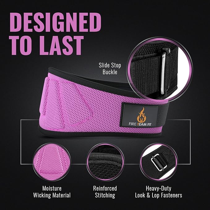 Weight Lifting Belt for Men and Women 6 Inch,