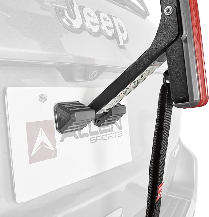 Allen Sports Ultra Compact Folding 1-Bike Trunk Mount Rack, Model MT1-B, Gray powder coated