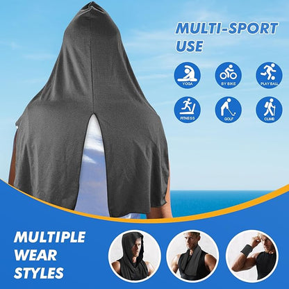 3 Pack Cooling Hoodie Towels for Neck and Face 50 Sun