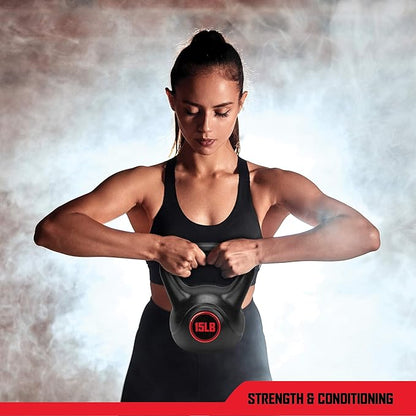 RBX Cement Kettlebell with Shock-Proof Plastic Coating