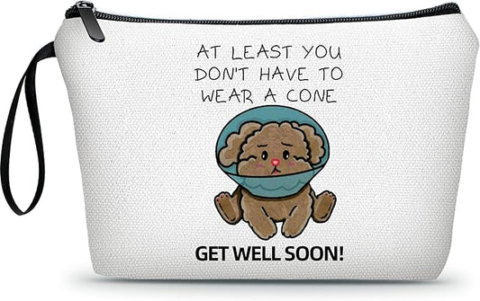 Get Well Gifts for Women After Surgery,Cancer Gifts for Women,Small Cosmetic Makeup Make Up BagDog Lover Gift,Post Surgery Gift,Womens Gifts for Christmas