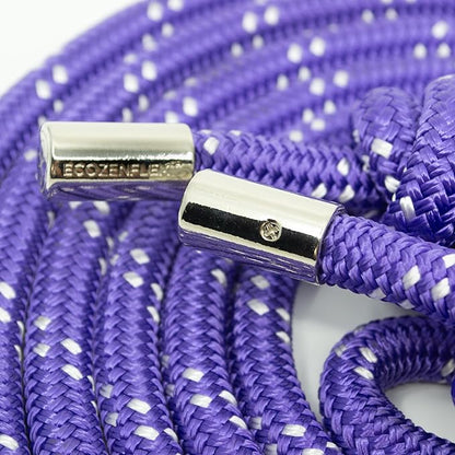 Adjustable Flow Rope - Handcrafted 10' Workout Freestyle Weighted Jump Rope for Strength & Cardio Training - Upper Body Fitness Ropes for Working Out – Double Braided Home Gym Heavy Exercise Rope