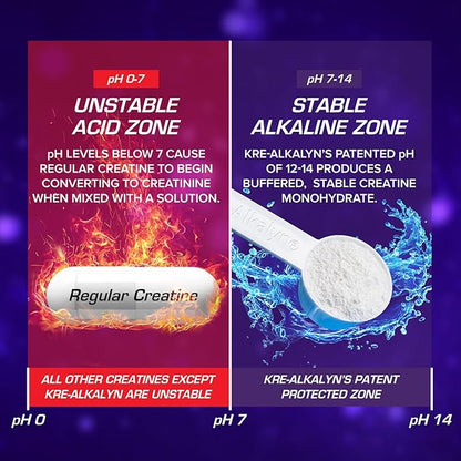 EFX Sports Kre-Alkalyn EFX Powder | pH Correct Creatine Monohydrate Powder Supplement | Strength, Muscle Growth & Performance | 66 Servings (Unflavored)