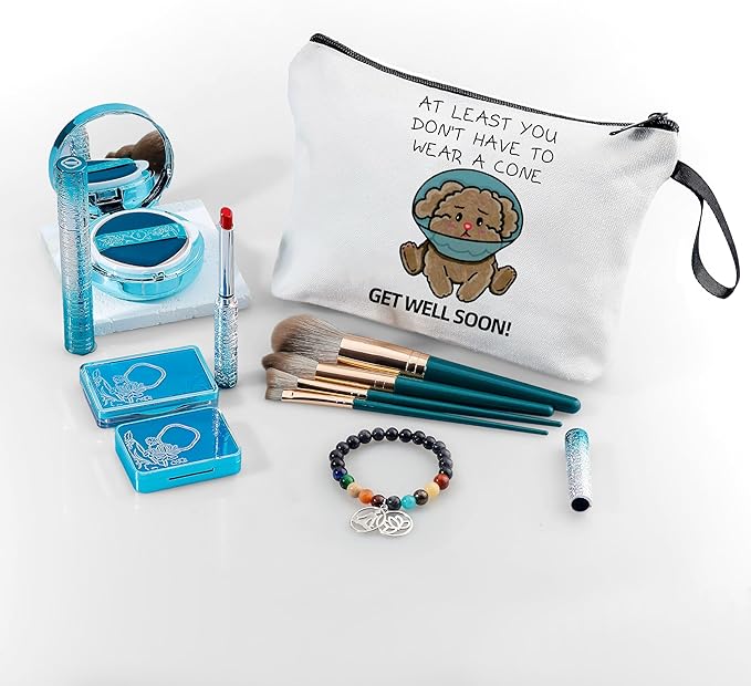 Get Well Gifts for Women After Surgery,Cancer Gifts for Women,Small Cosmetic Makeup Make Up BagDog Lover Gift,Post Surgery Gift,Womens Gifts for Christmas