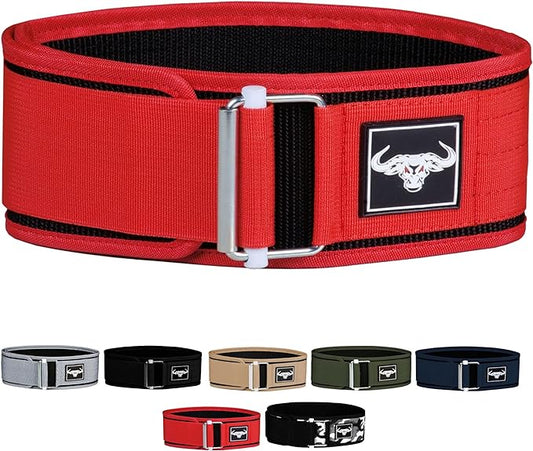 IBRO Quick Locking Premium Weight Lifting Belt - Powerlifting 4 Inch