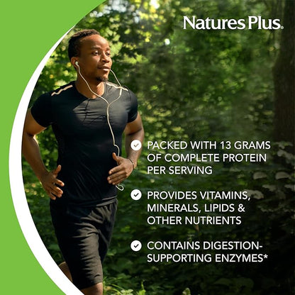 Natures Plus Source of Life Energy Shake, Creamy Granola - 1.1 lbs, Pack of 2 - Provides 13g Complete Protein, Vitamins & Minerals - Non-GMO, Gluten Free, Vegetarian - 26 Total Servings
