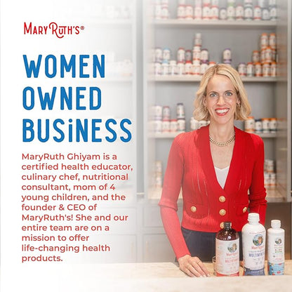 MaryRuth's Multivitamin for Women Men & Kids | Sugar Free | Vegan | Vitamin A, C, D, E, B12, Zinc | Daily vitamins for Kids, Mens, Womens Multivitamin | Energy & Beauty Booster Multimineral | 32 Fl Oz