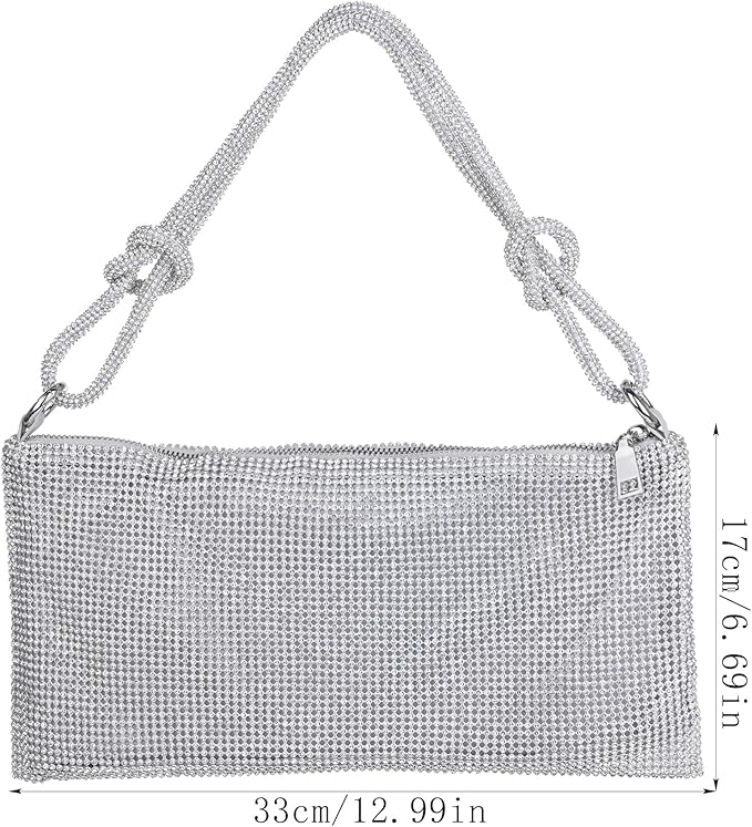 Stylish Makeup Bag Organizer Travel Case for Women Cosmetic Bag for Toiletries and Makeup Waterproof Leather Cosmetic Bag Perfect Fit Home or on the Go (A-Slivery)